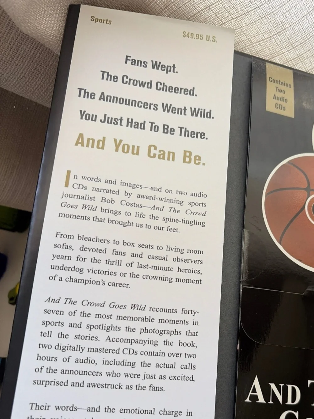 Hardback Book & CD Set “And the crowd goes wild”